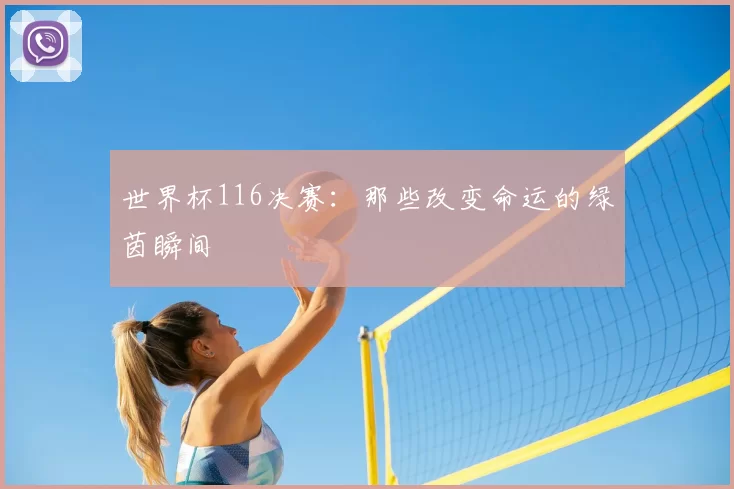 世界杯116决赛：那些改变命运的绿茵瞬间